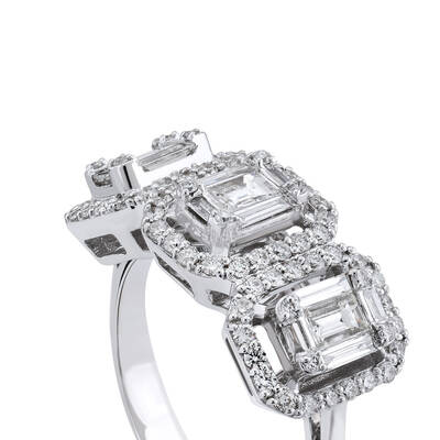 1.01 ct.Baguette Diamond Ring - 4