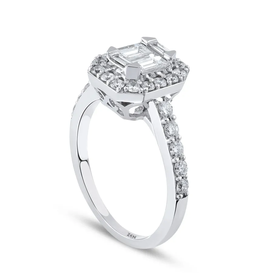 0.94 Carat Baguette Diamond Ring - 2