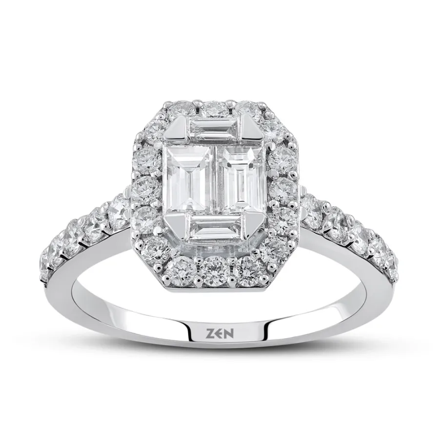 0.94 Carat Baguette Diamond Ring - 3