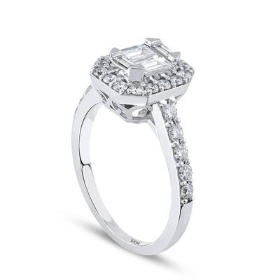 0.94 Carat Baguette Diamond Ring - 4