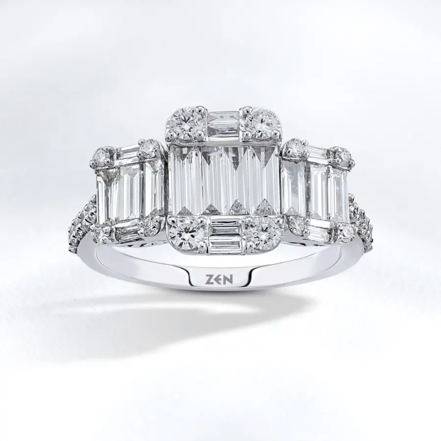 1.15 ct.Baguette Diamond Ring - 1