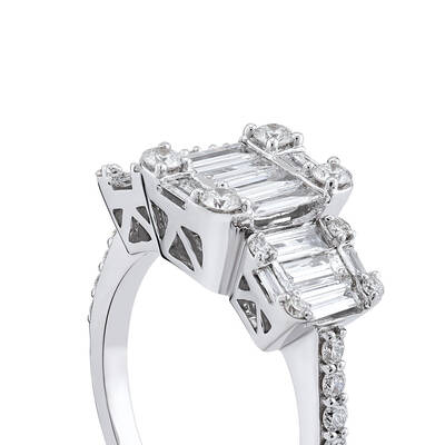 1.15 ct.Baguette Diamond Ring - 4