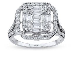 1.11 Carat Baguette Diamond Ring - 2