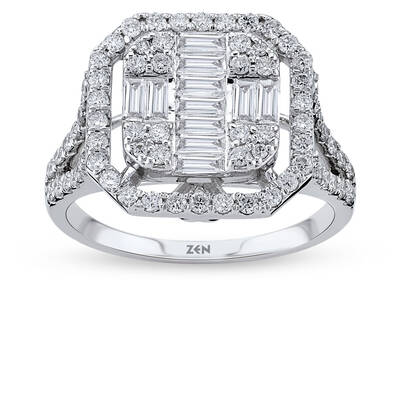 1.11 Carat Baguette Diamond Ring - 2