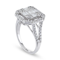 1.11 Carat Baguette Diamond Ring - 3