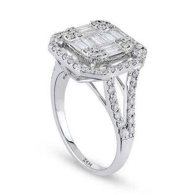 1.11 Carat Baguette Diamond Ring - 3