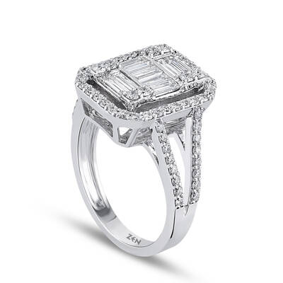 1.12 ct.Baguette Diamond Ring - 3