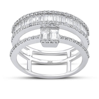 0.86 ct.Baguette Diamond Ring - 1