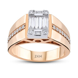 0.43 ct.Baguette Diamond Ring - 1