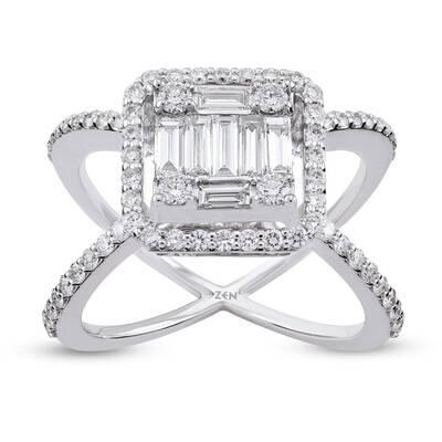 1.04 ct.Baguette Diamond Ring - 1