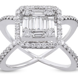 1.04 ct.Baguette Diamond Ring - 2
