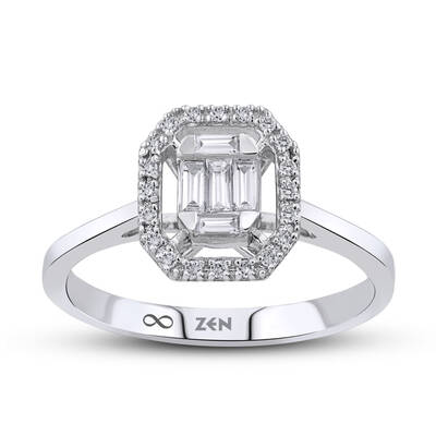 0.23 ct.Baguette Diamond Ring - 1