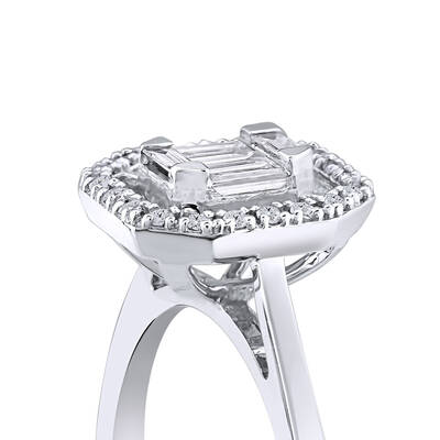 0.23 ct.Baguette Diamond Ring - 3