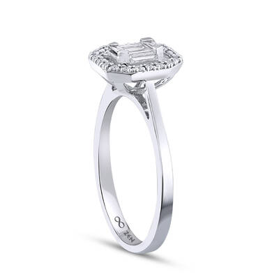 0.23 ct.Baguette Diamond Ring - 7