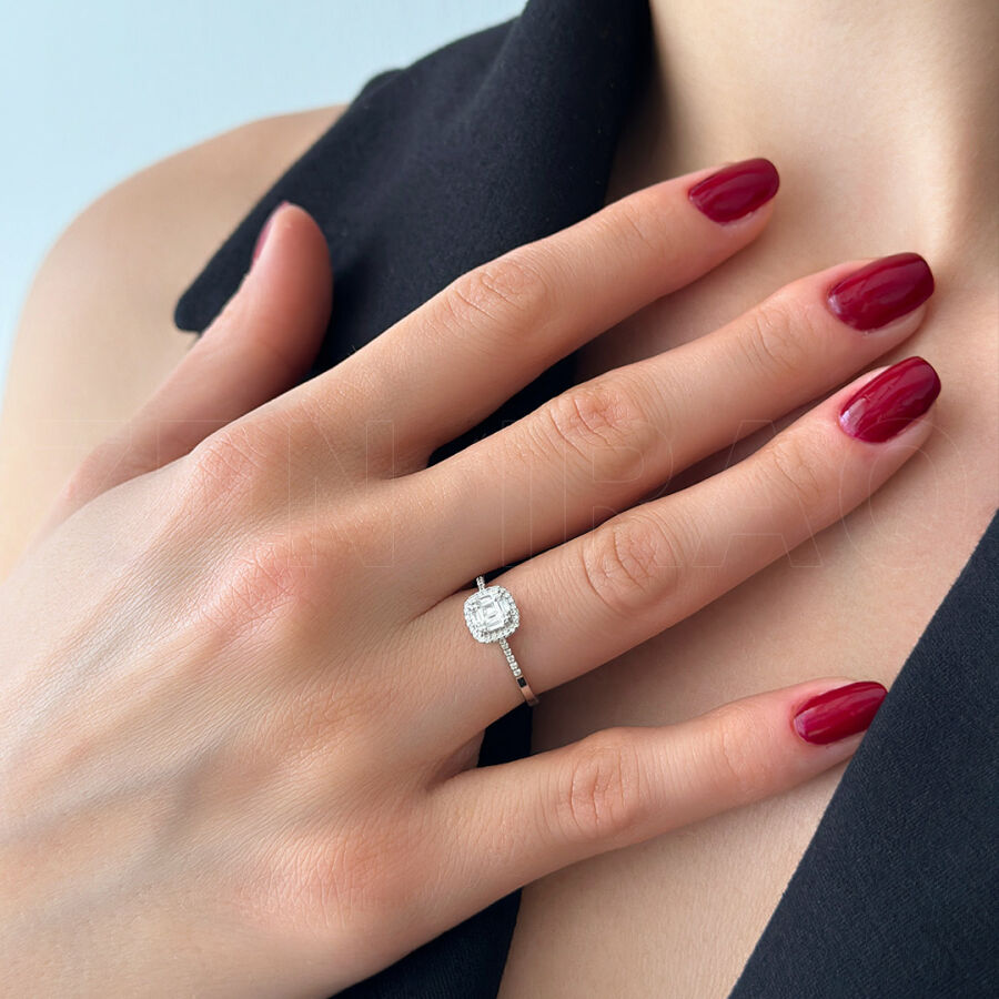 0.22 ct.Baguette Diamond Ring - 2