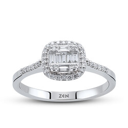 0.22 ct.Baguette Diamond Ring - 3