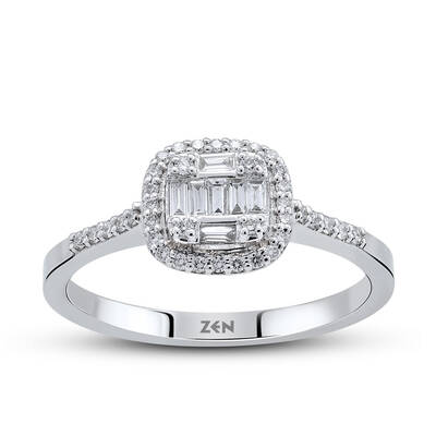 0.22 ct.Baguette Diamond Ring - 3
