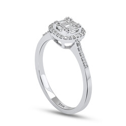 0.22 ct.Baguette Diamond Ring - 5