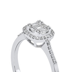 0.22 ct.Baguette Diamond Ring - 6