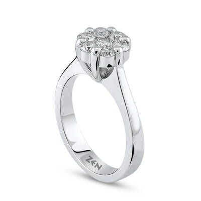 0.66 ct.Reina Diamond Ring - 4