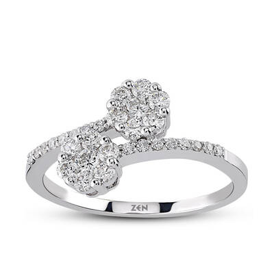 0.37 ct.You & Me Reina Diamond Ring - 1