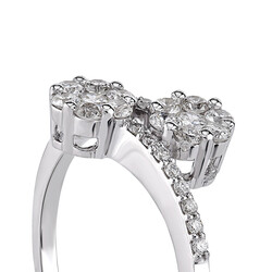 0.37 ct.You & Me Reina Diamond Ring - 4