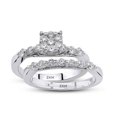 0.61 ct.Twins Reina Diamond Ring - 1