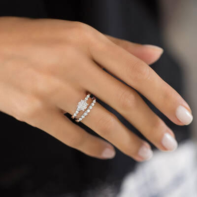 0.63 carat Twins Reina Diamond Ring - 7