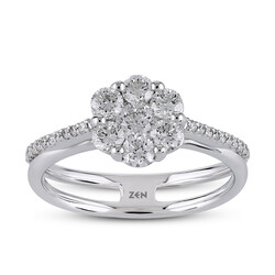 0.83 ct.Reina Diamond Ring - 1