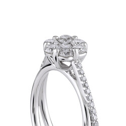 0.83 ct.Reina Diamond Ring - 4