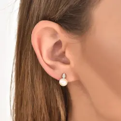 2.01 ct.Pearl Diamond Earring - 2