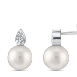 2.01 ct.Pearl Diamond Earring - 3
