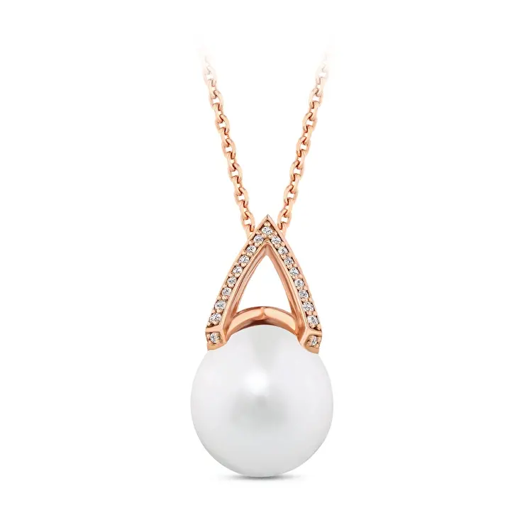 2.03 ct.Pearl Diamond Pendant - 2