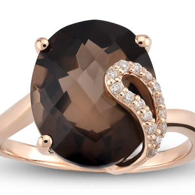 4.99 ct.Multicolor Gemstone Diamond Ring - 2