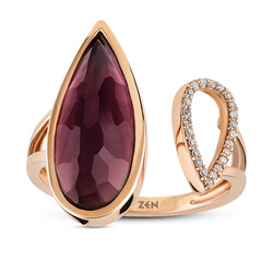 2.37 ct.Multicolor Gemstone Diamond Ring - 1