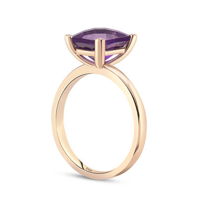 2.80 ct.Amethyst Diamond Ring - 3