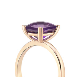 2.80 ct.Amethyst Diamond Ring - 4