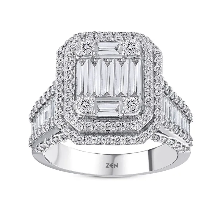 2.09 Carat Baguette Diamond Ring - 1