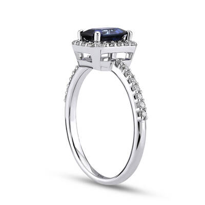 1.28 ct.Sapphire Diamond Ring - 3