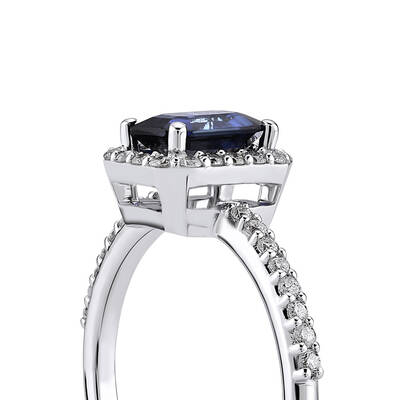 1.28 ct.Sapphire Diamond Ring - 4