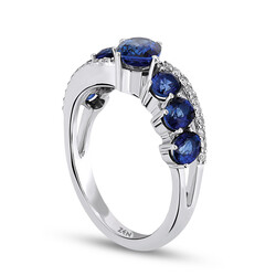 2.67 ct.Sapphire Diamond Ring - 3