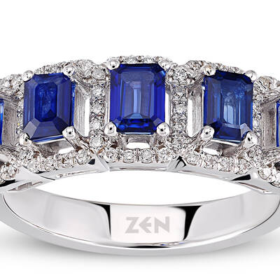 1.25 ct.Sapphire Diamond Ring - 2