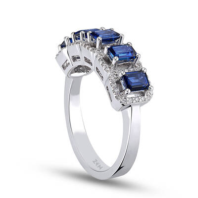 1.25 ct.Sapphire Diamond Ring - 3