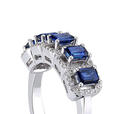 1.25 ct.Sapphire Diamond Ring - 4