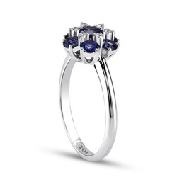 1.07 ct.Sapphire Diamond Ring - 3