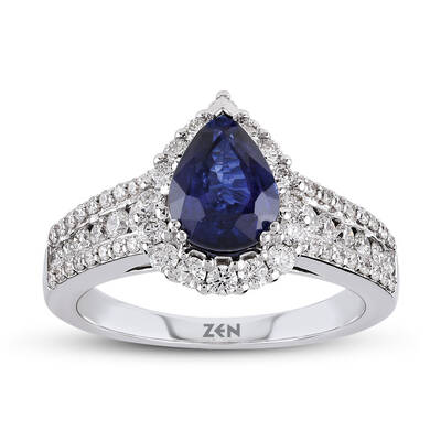 1.70 ct.Sapphire Diamond Ring - 1