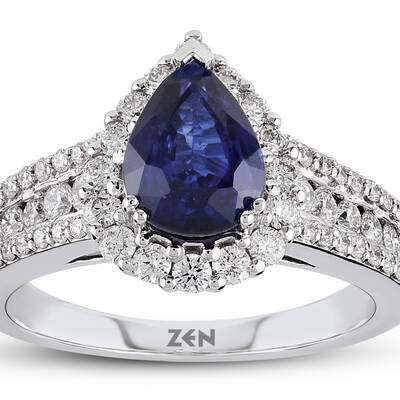 1.70 ct.Sapphire Diamond Ring - 2