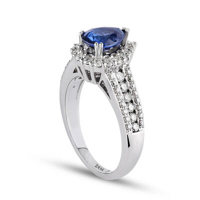 1.70 ct.Sapphire Diamond Ring - 3