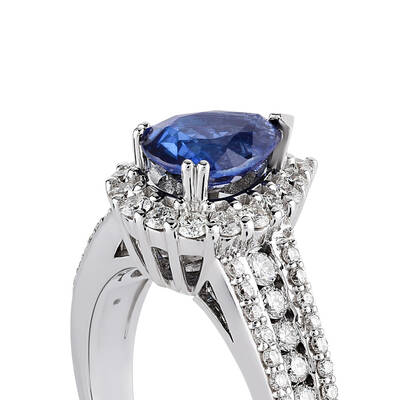 1.70 ct.Sapphire Diamond Ring - 4