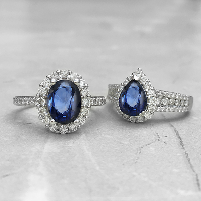1.70 ct.Sapphire Diamond Ring - 5